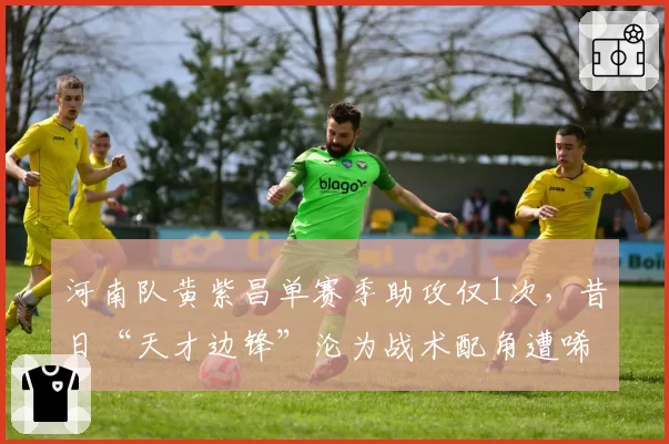 河南队黄紫昌单赛季助攻仅1次，昔日“天才边锋”沦为战术配角遭唏嘘